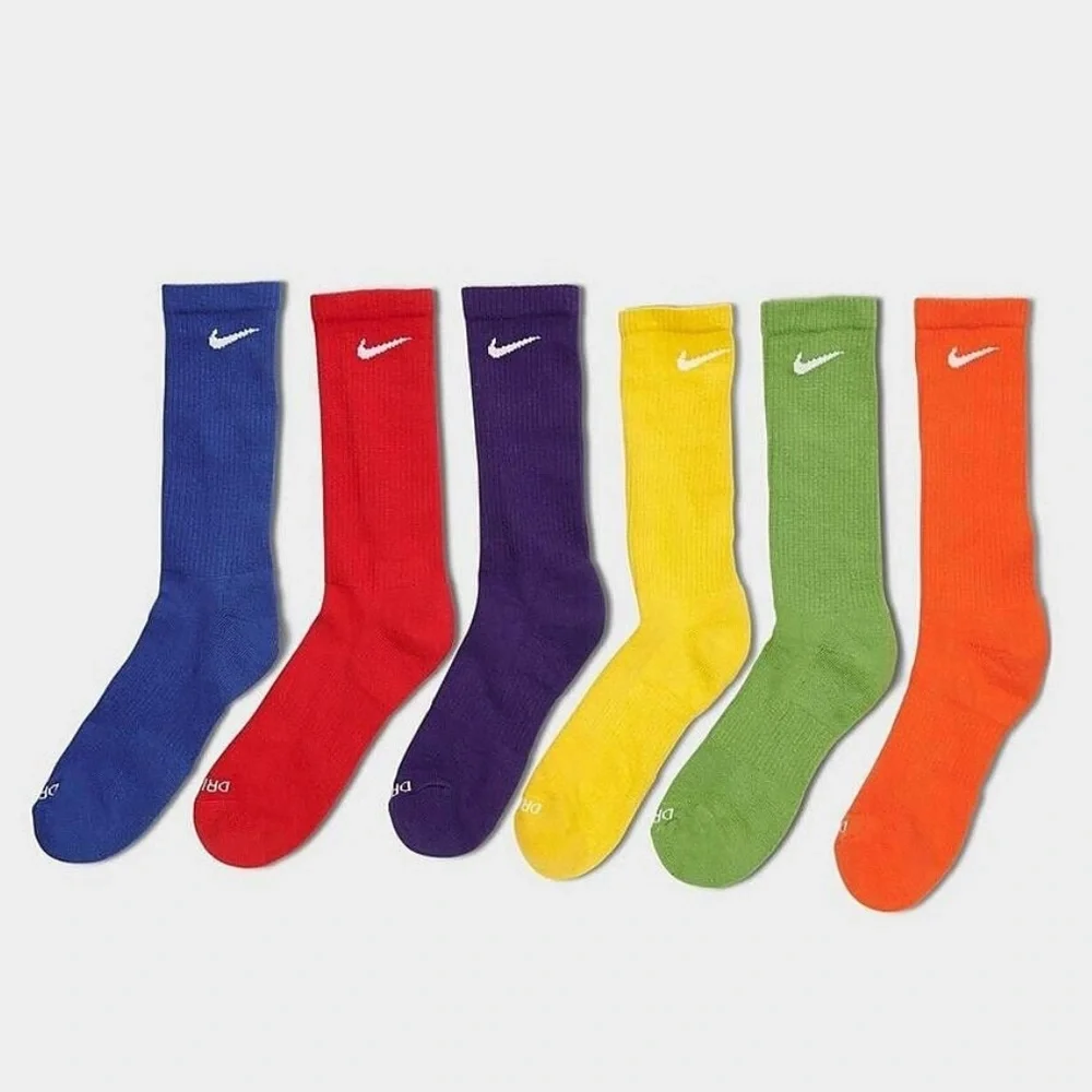Nike Dri-fit Everyday plus cotton cushioned crew socks SX6897-903 multicolor